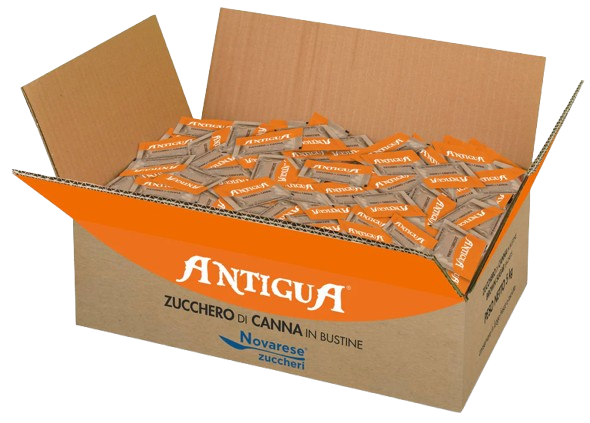 Zucchero di Canna Antigua in bustine da 5,5 g - Cartone da 5 kg