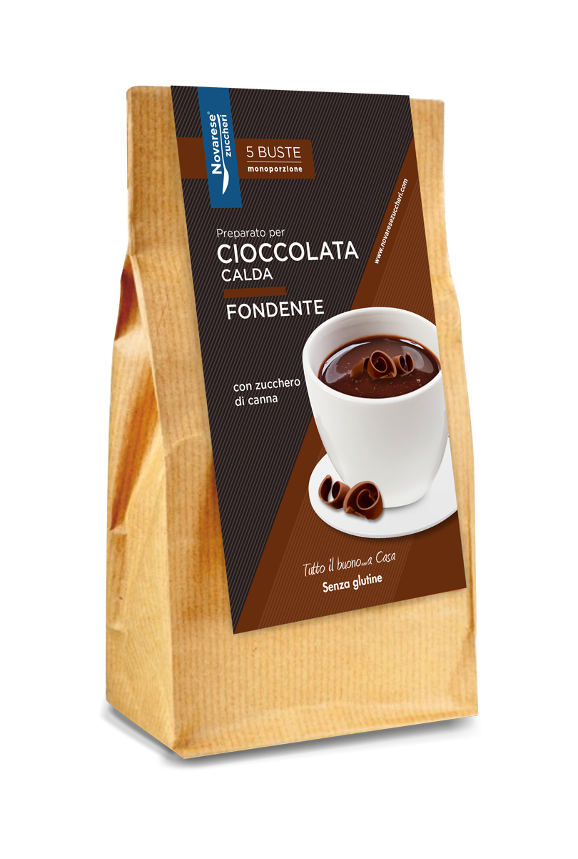 Preparato per cioccolata fondente - Sacchetto da 5 buste