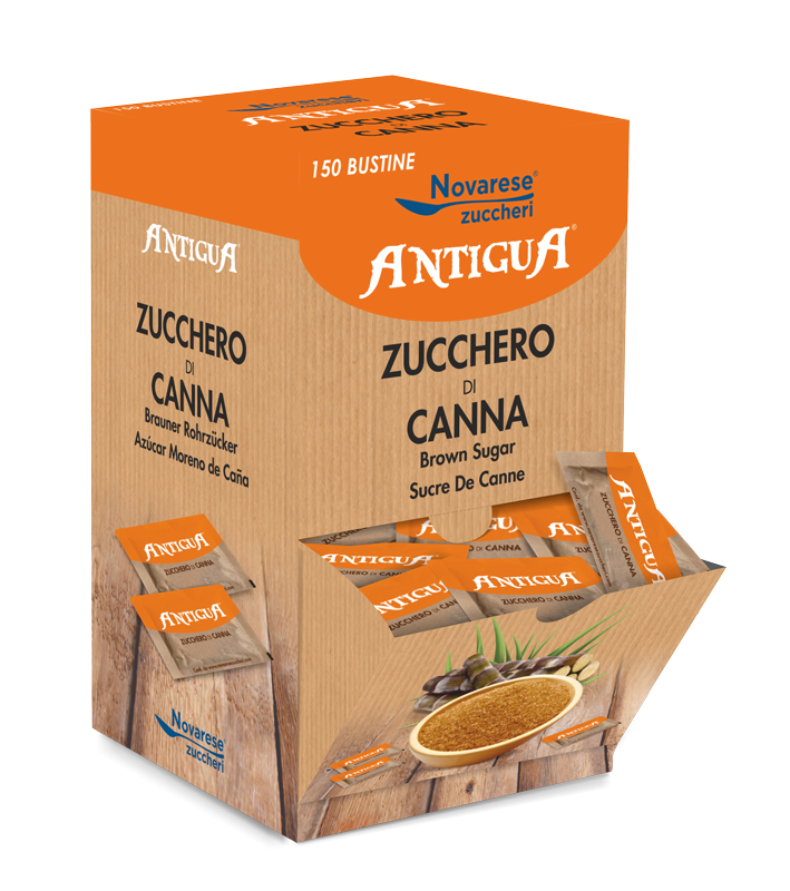 Zucchero di Canna Antigua - Espositore da 150 bustine