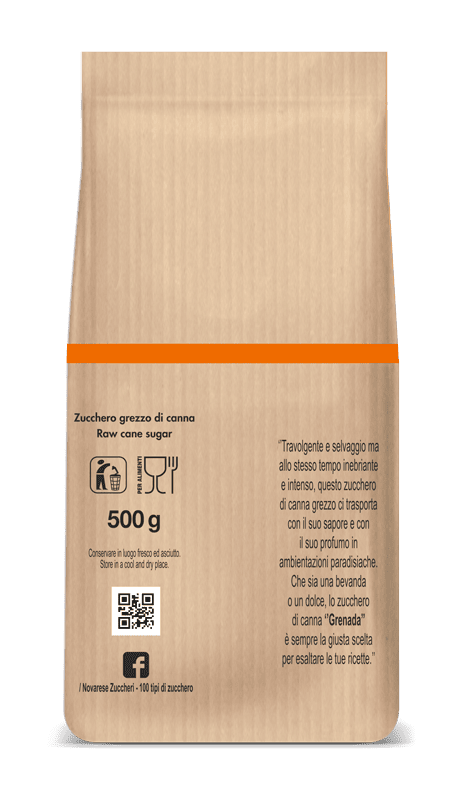 Zucchero Grezzo di Canna Grenada - Sacchetto da 500 g