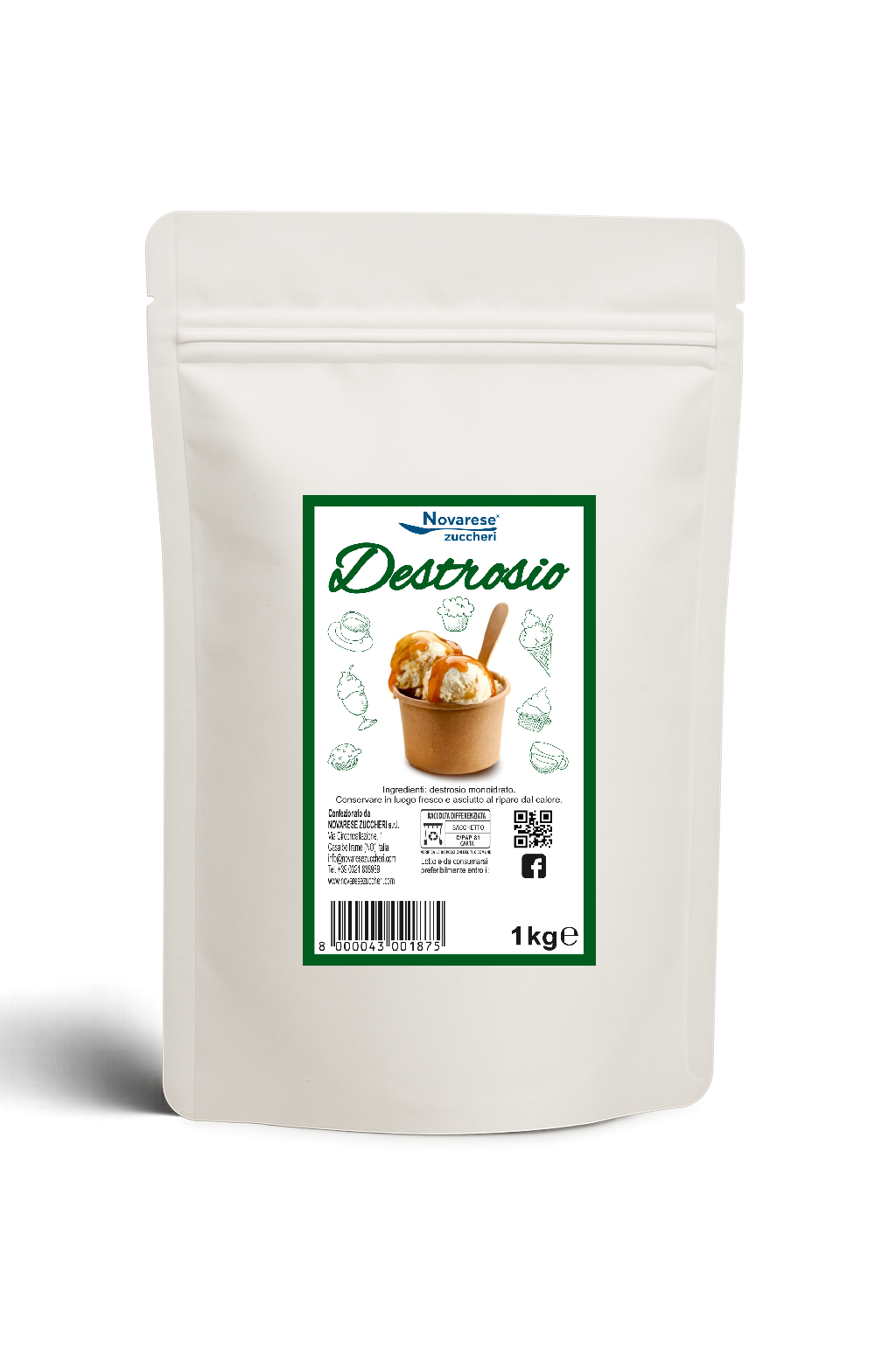 Destrosio - Sacchetto Doypack da 1 kg