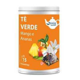 “Mango and pineapple” green tea - 15 tea bags jar