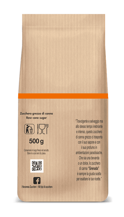 Zucchero Grezzo di Canna Grenada - Sacchetto da 500 g