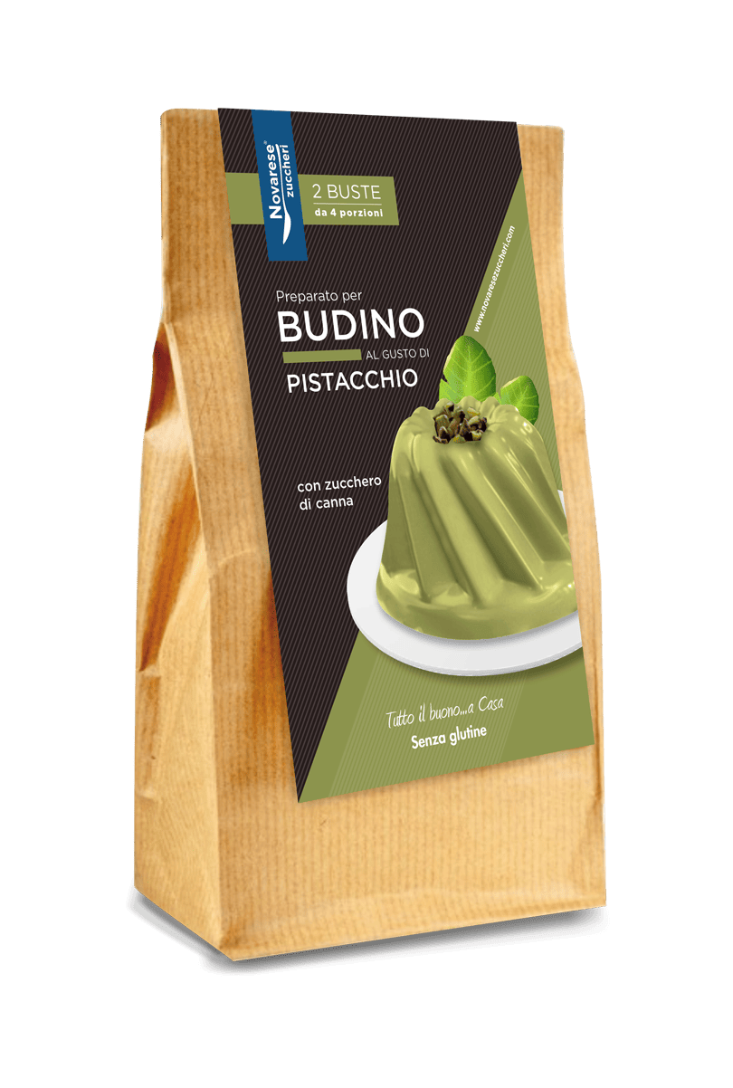 Budino aromatizzato al Pistacchio - Sacchetto da 2 buste