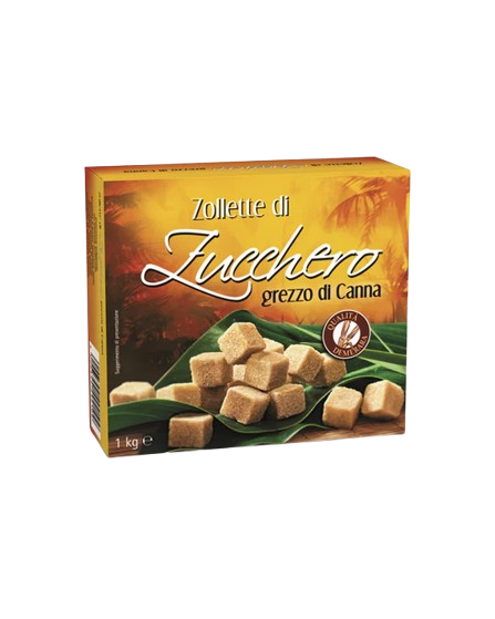 Zollette di Zucchero di Canna - Astuccio da 1 kg